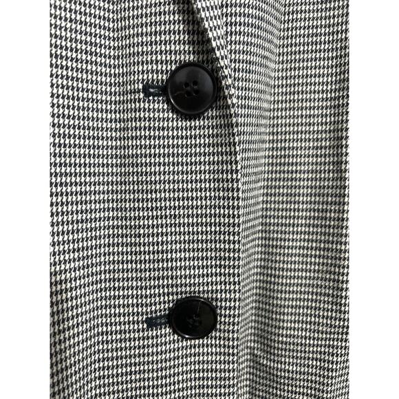 Madewell Dorset Oversized Blazer in Houndstooth Womens Medium Black Ivory - Picture 8 of 12